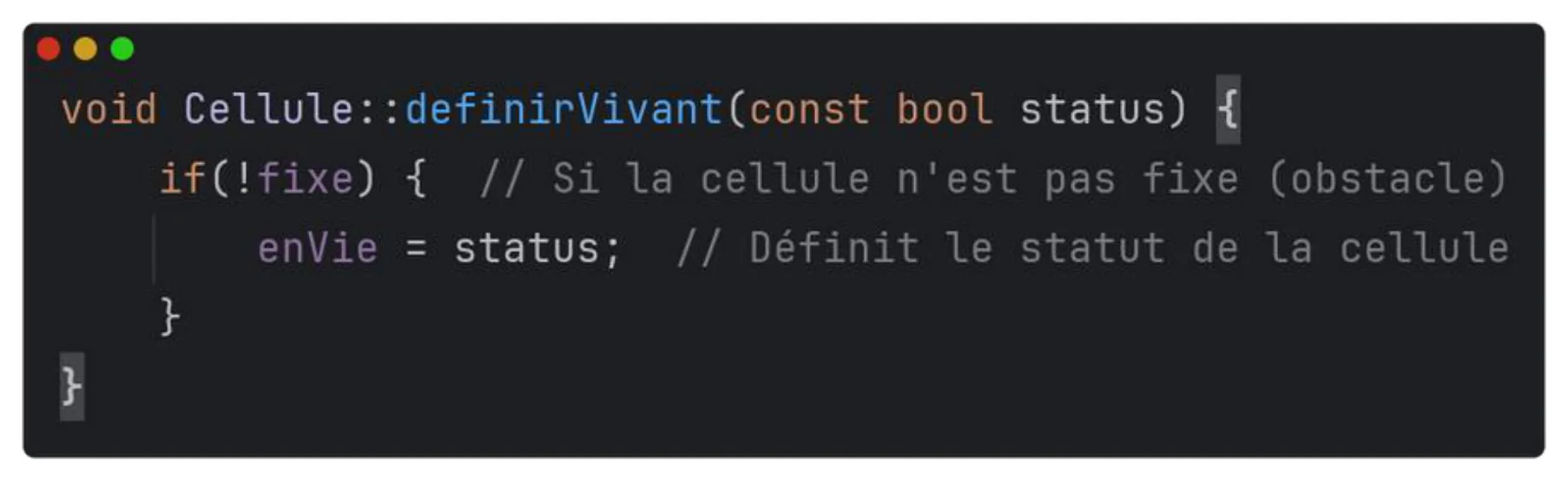 Obstacle Cell Implementation