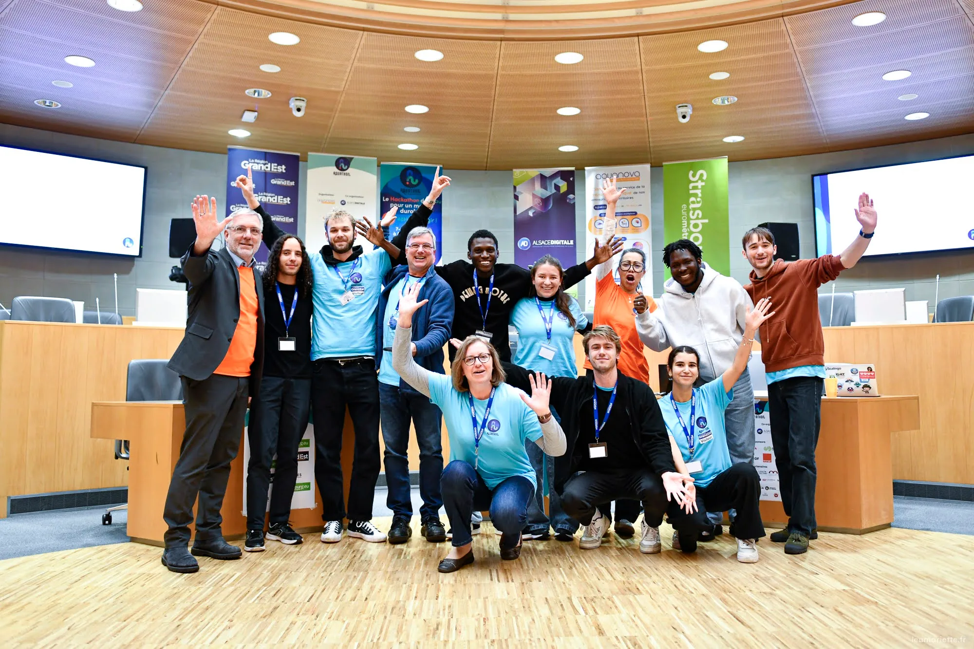 Hackathon Finalists on Stage